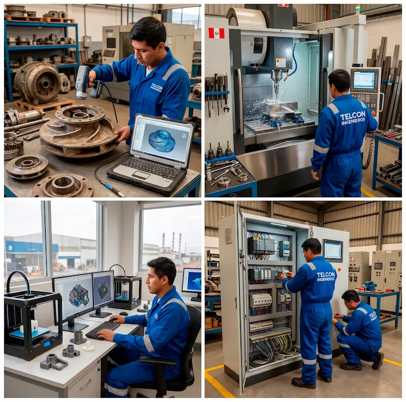 Fabricación y Diseño de Repuestos - Servicio TELCON